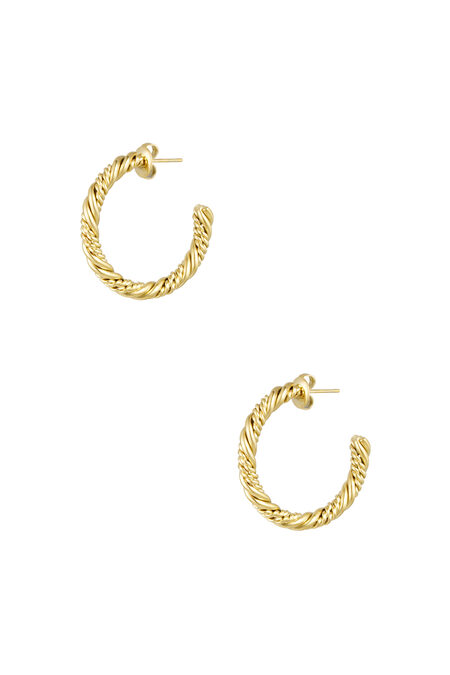 twisted earrings small