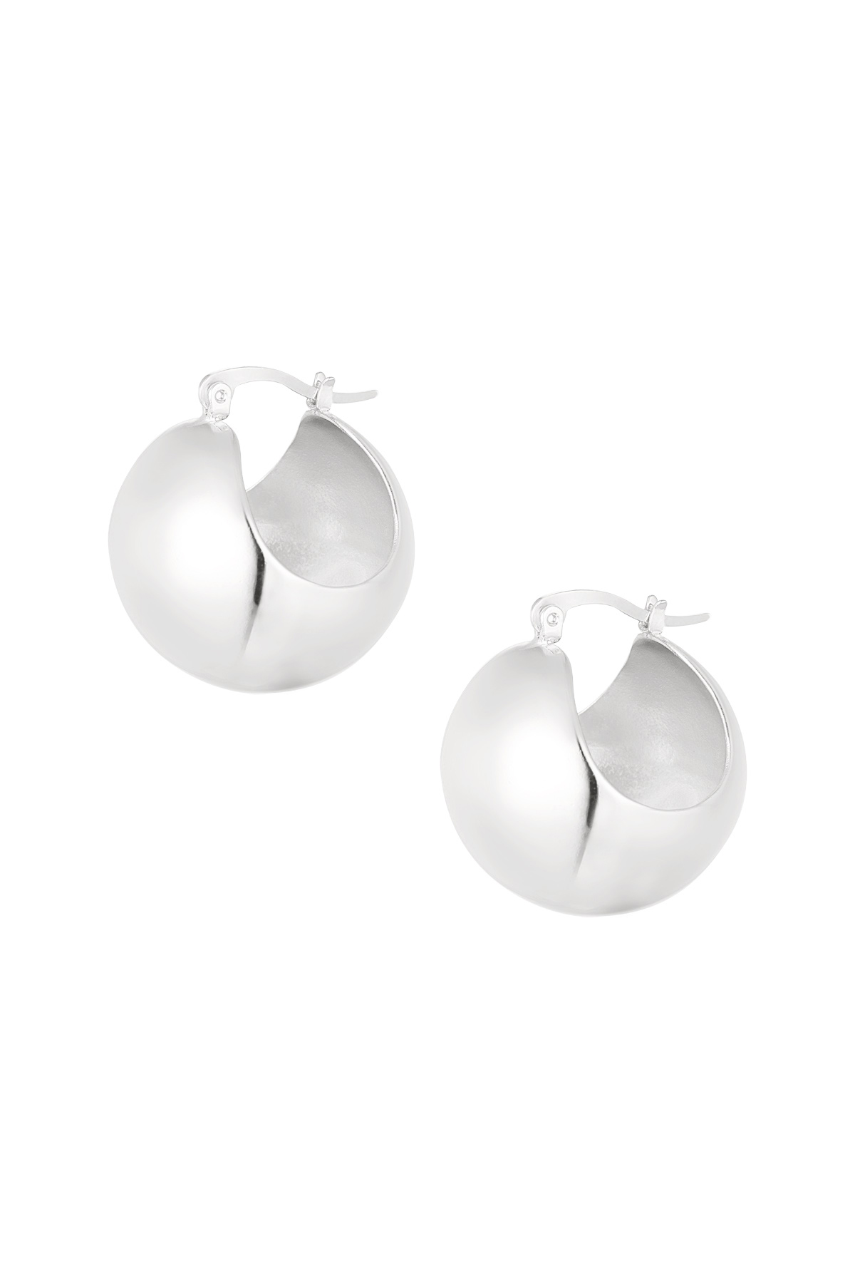 Earrings Classy - Silver Color Color