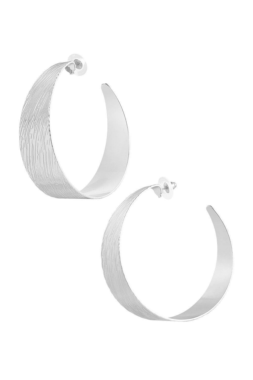 boucles d'oreilles rayures lune