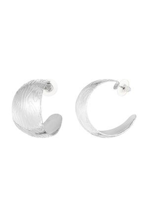 Boucles d'oreilles rondes avec motif - doré h5