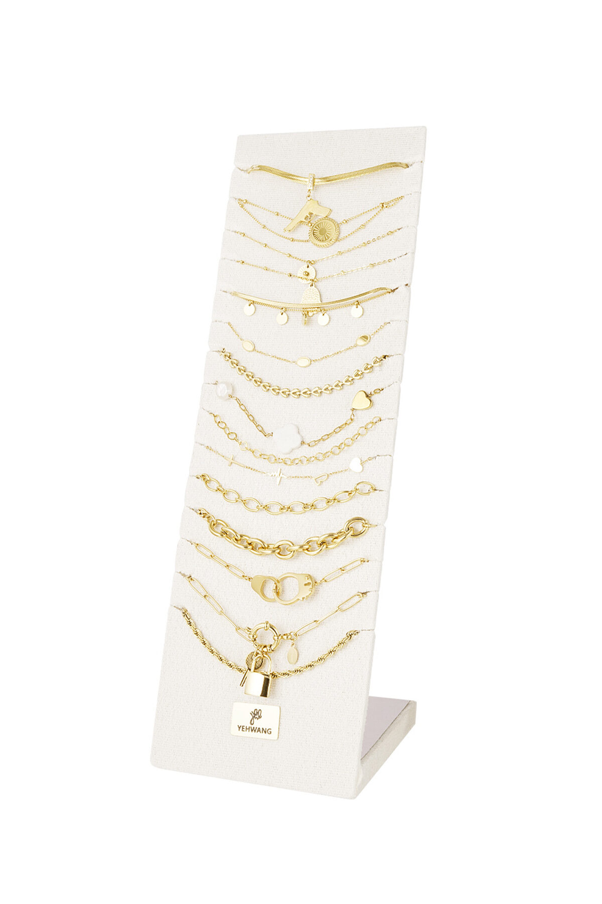 Armband mit grundlegenden Charms – Goldfarbe - Goldfarbefarbe 