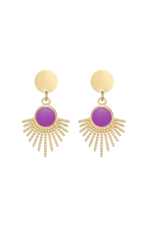 Pendientes Alma Secreta - Color Dorado Verde h5