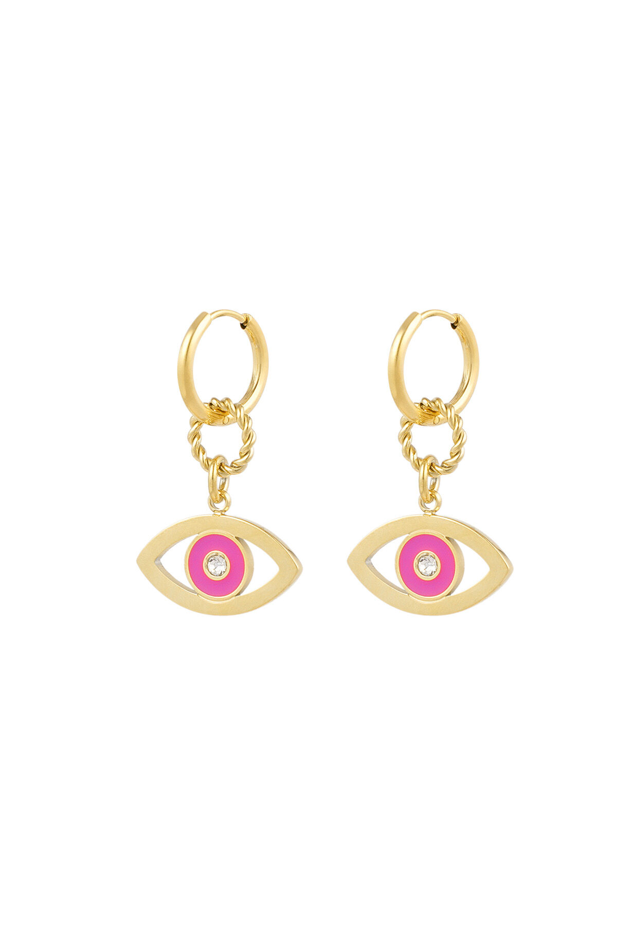 Ohrringe Auge Want You - Roségold 2