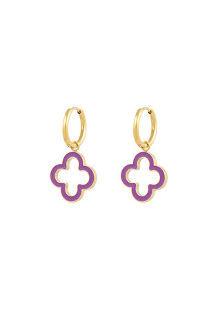 Boucles d'oreilles trèfle éclat h5