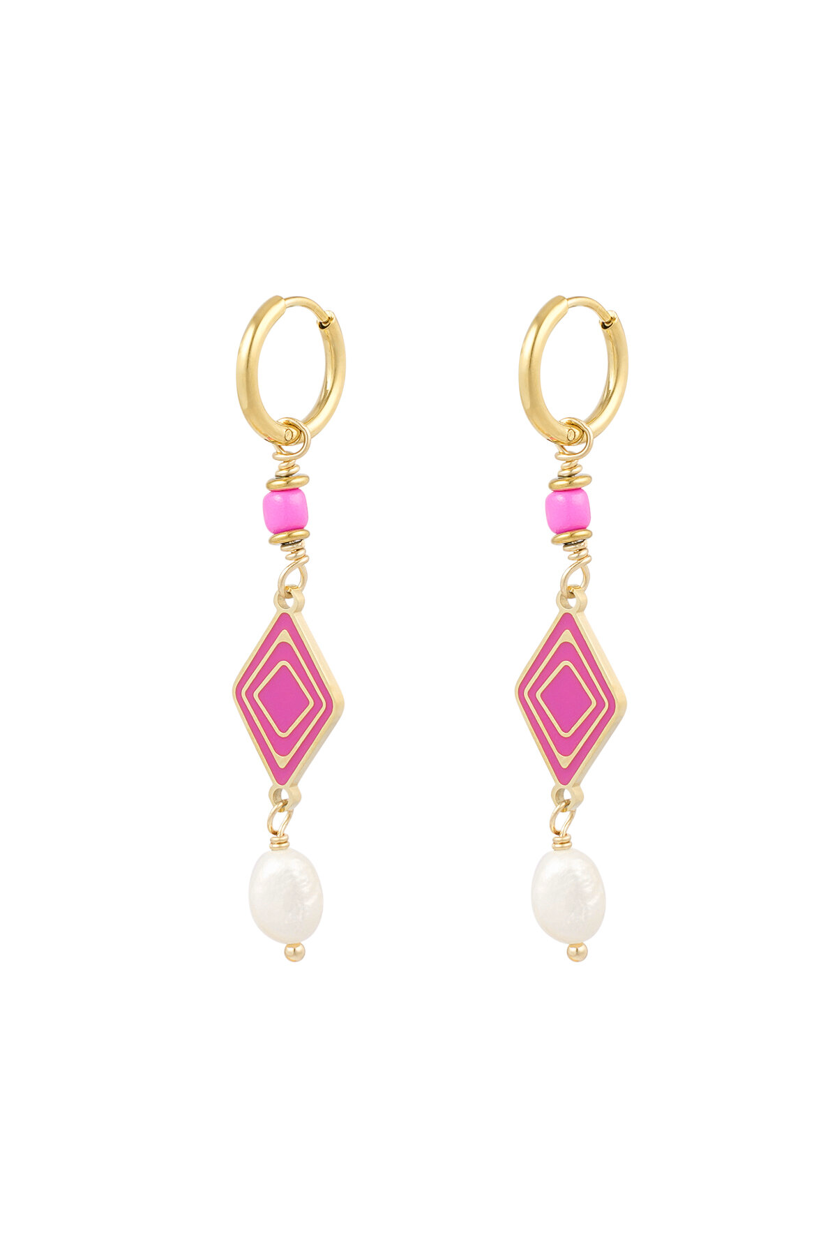 Boucles d'Couleur oreilles miracle colCouleur oré h5 