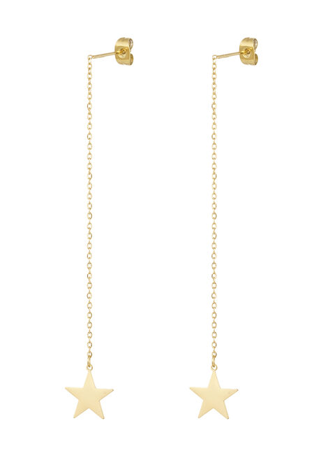 Long Star Earrings