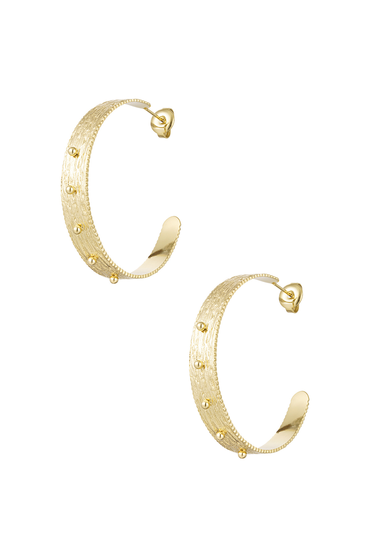 oorbellen maan studs 