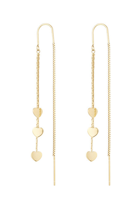 Hanging Earrings 3 X Hearts