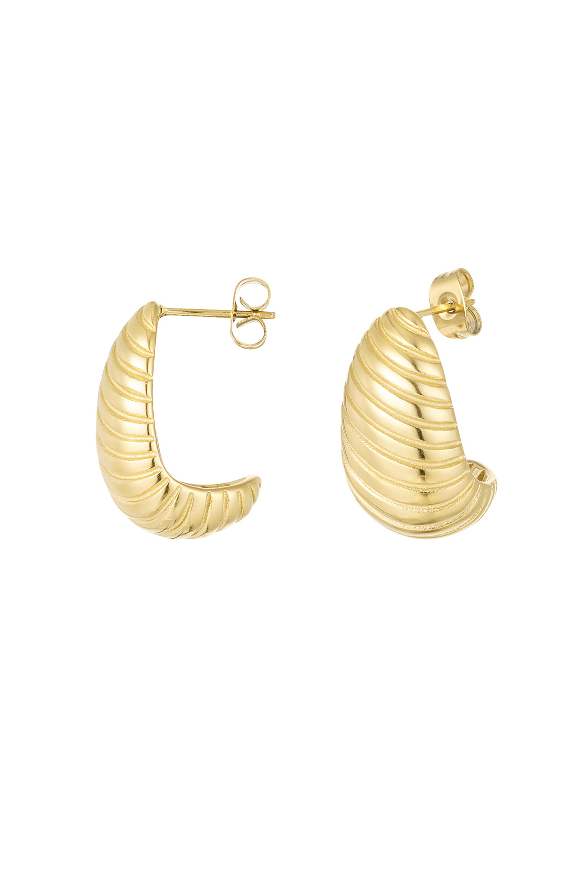 Half Croissant Earring