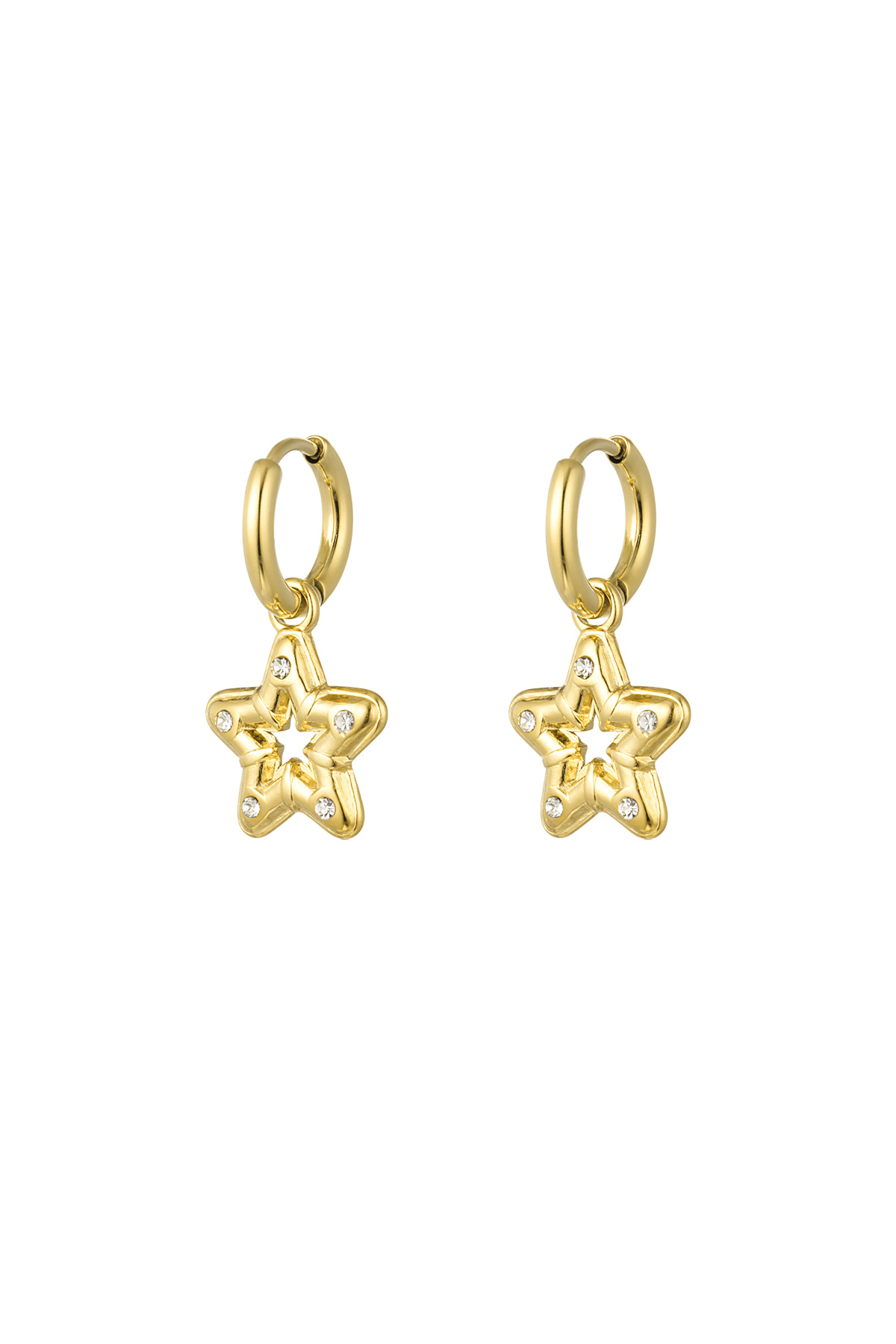 orecchini stella con pietre h5 