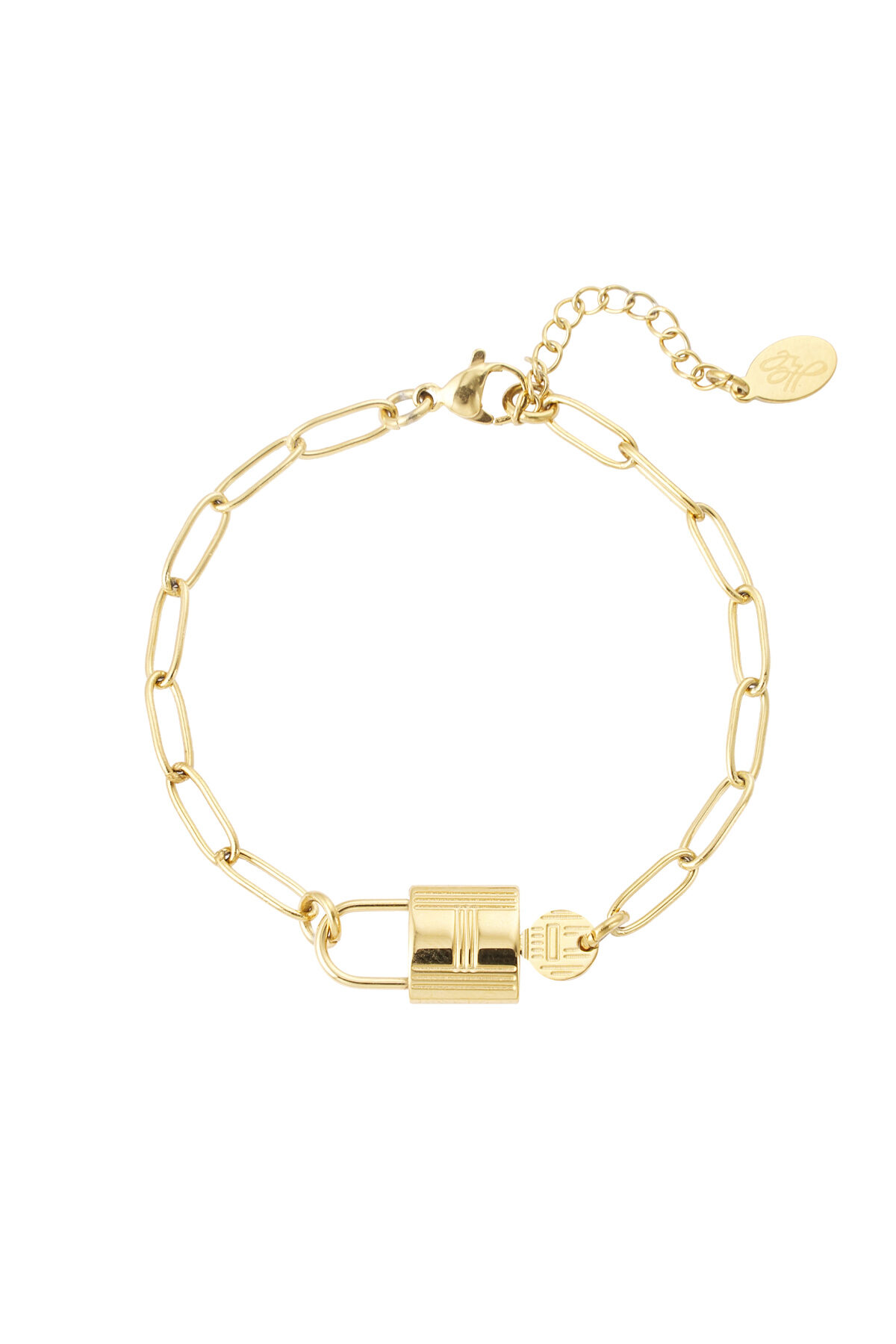 Gliederarmbandschloss – Goldfarbe - Goldfarbefarbe