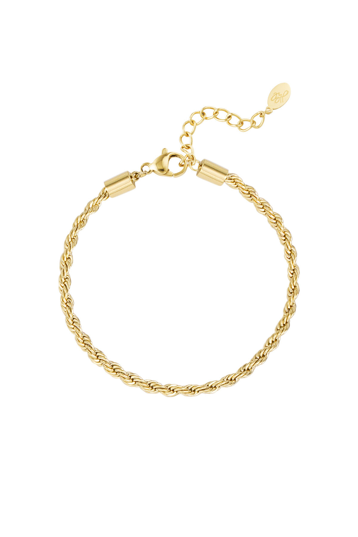 Bracciale tornito jasseron - Colore oro-3.0MM