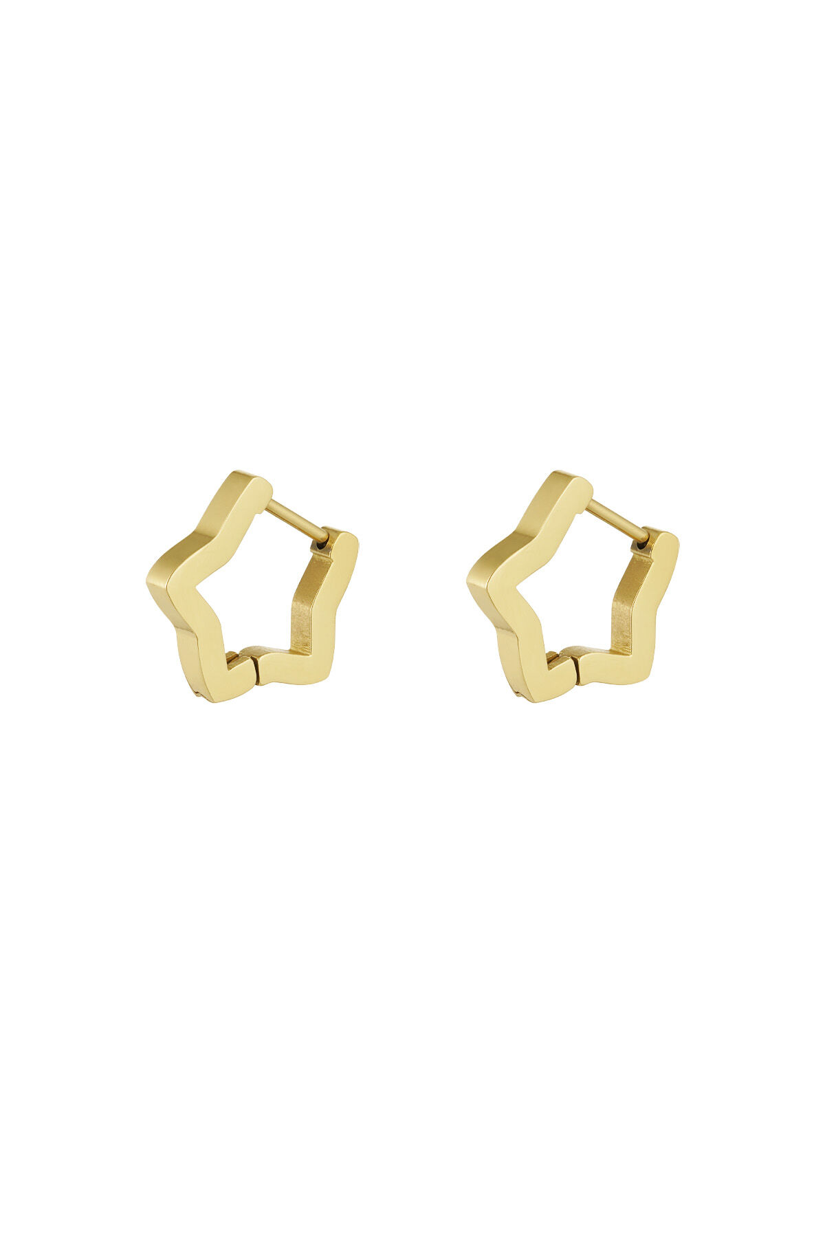 Basic ster oorbellen Goud kleur - klein h5 
