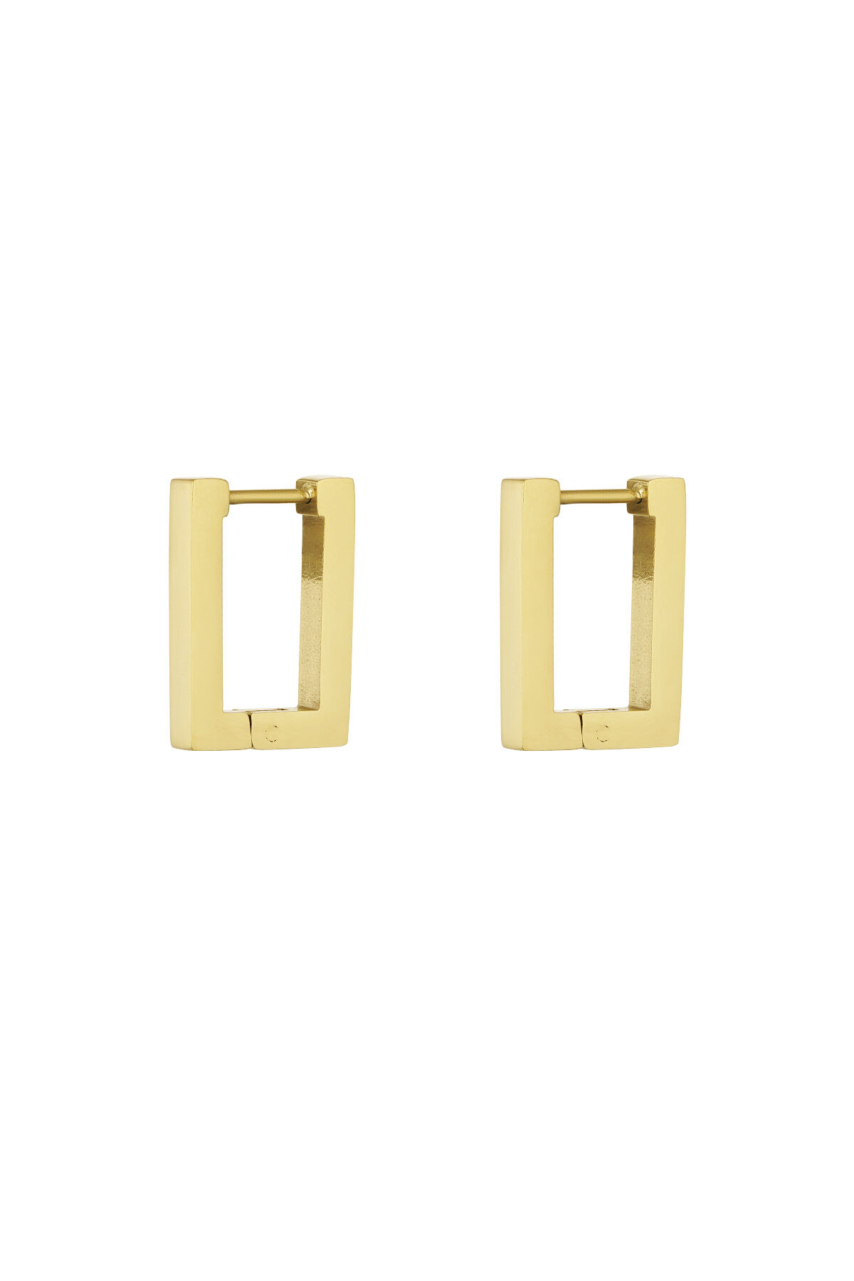 Orecchini rettangolari basic color Colore oro - piccoli