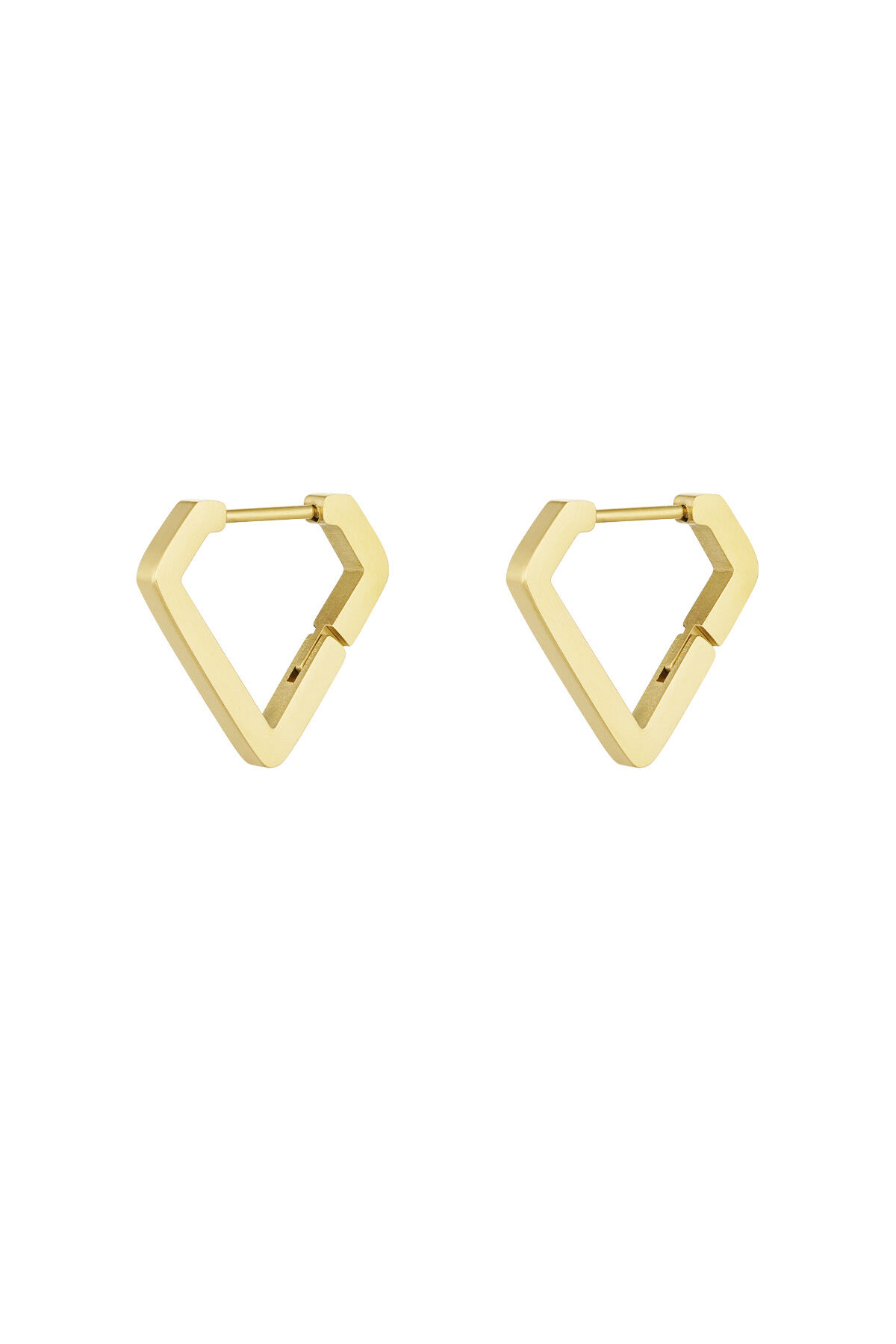 diamanten vorm oorbellen groot 