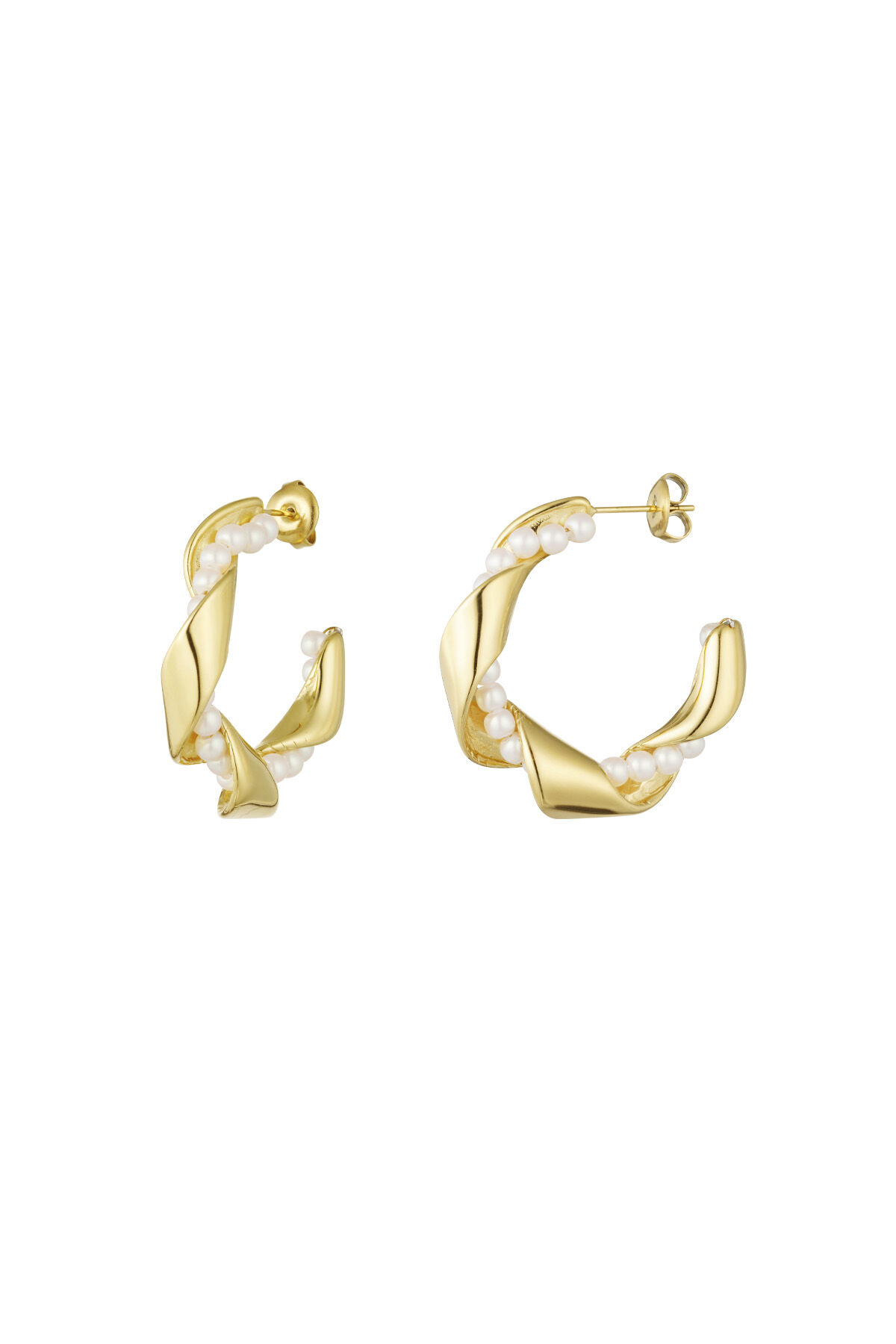 Twisted Pearl Earrings