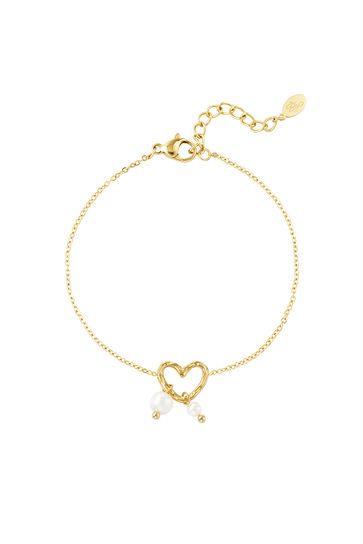 bracciale perla cuore 