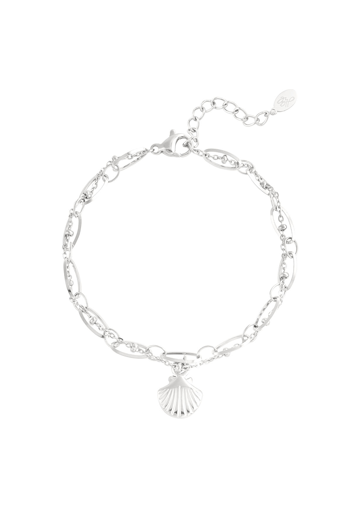 bracelet ambiance plage avec breloque coquillage 