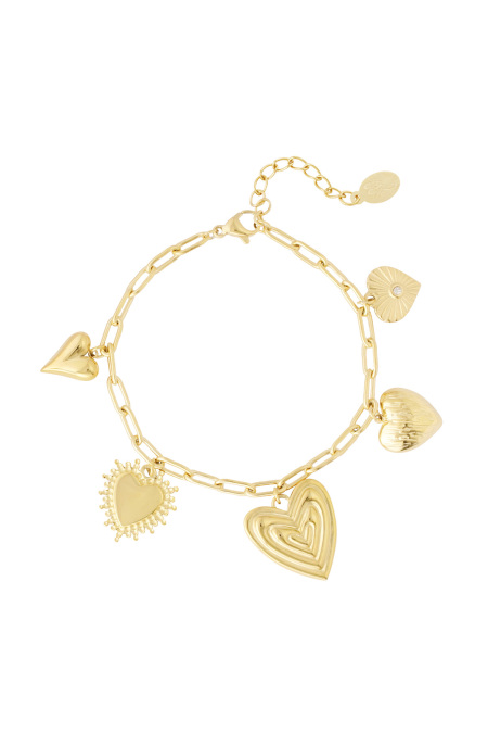 Pulsera Con Dijes Flor Amor