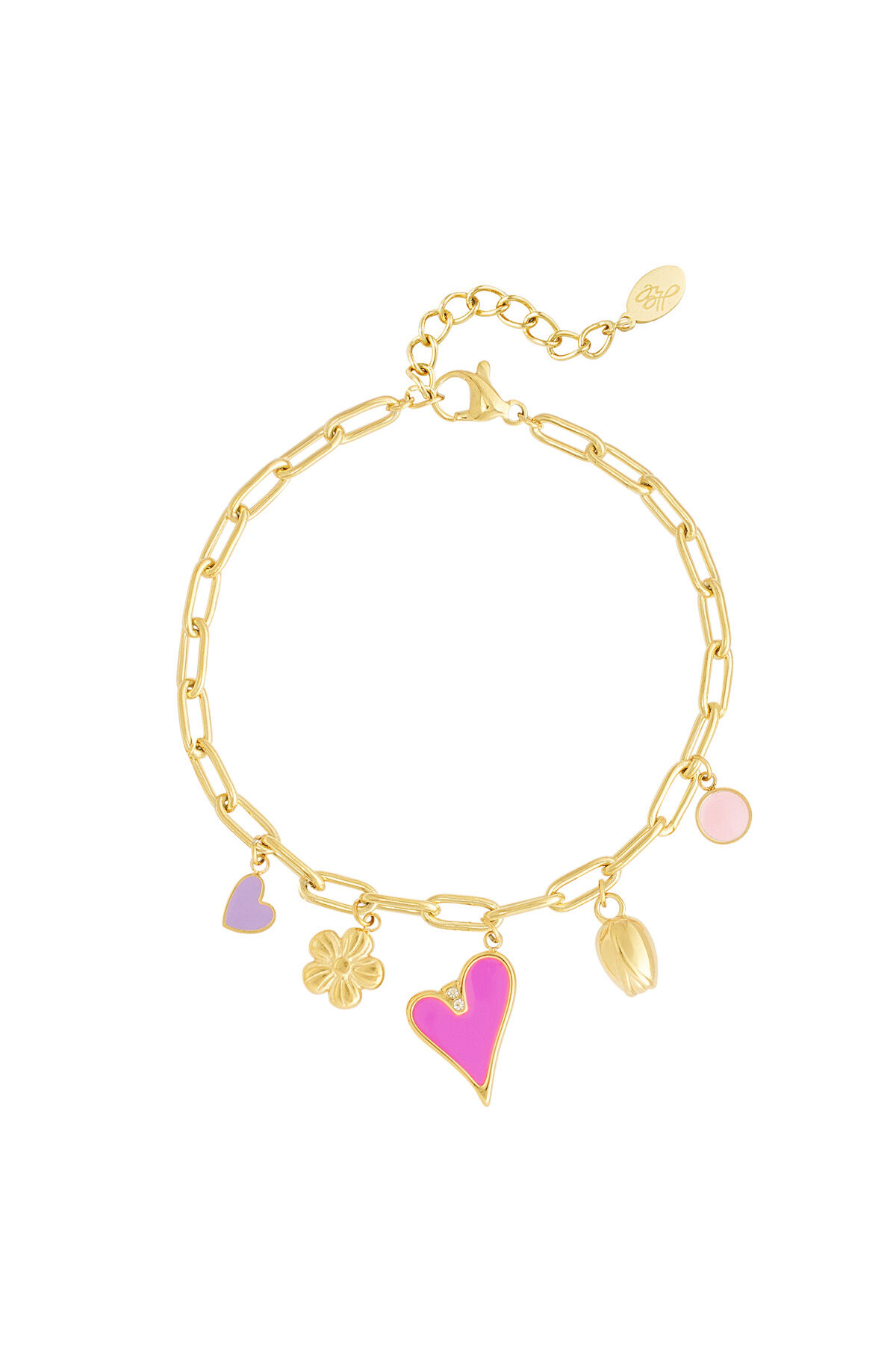 bracciale con ciondoli giorno colorato 