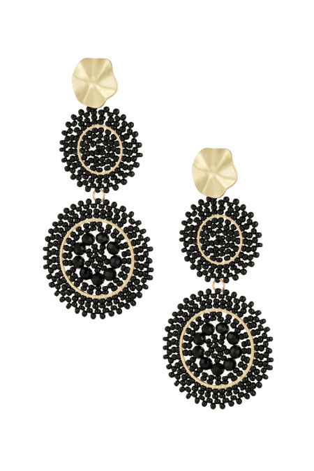 earrings sunflower glass