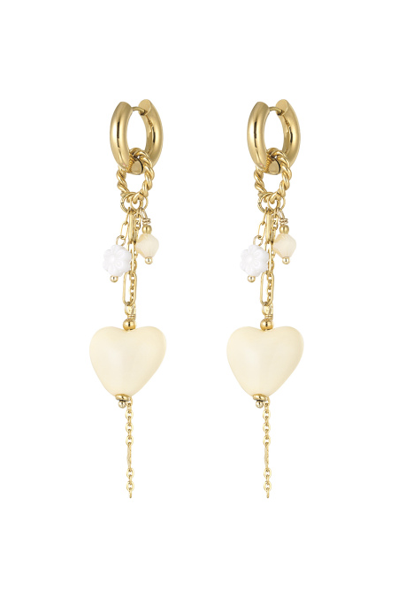 Love Party Earrings - Green/Purple