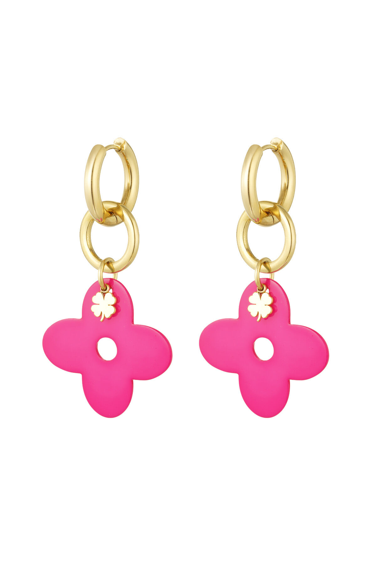 Boucles d'oreilles chiffre porte-bonheur 