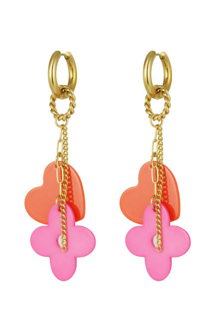 Earrings Dare To Dream - Green Purple