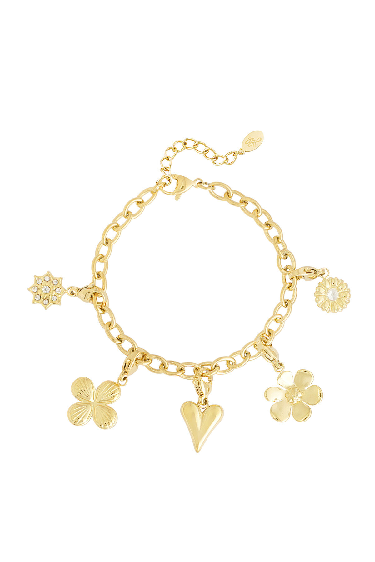 bracciale con ciondoli a forma di cuore h5