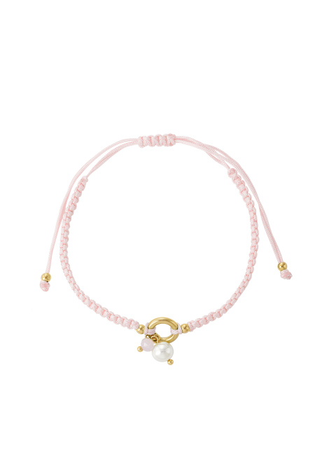 Geflochtenes Armband mit Perle