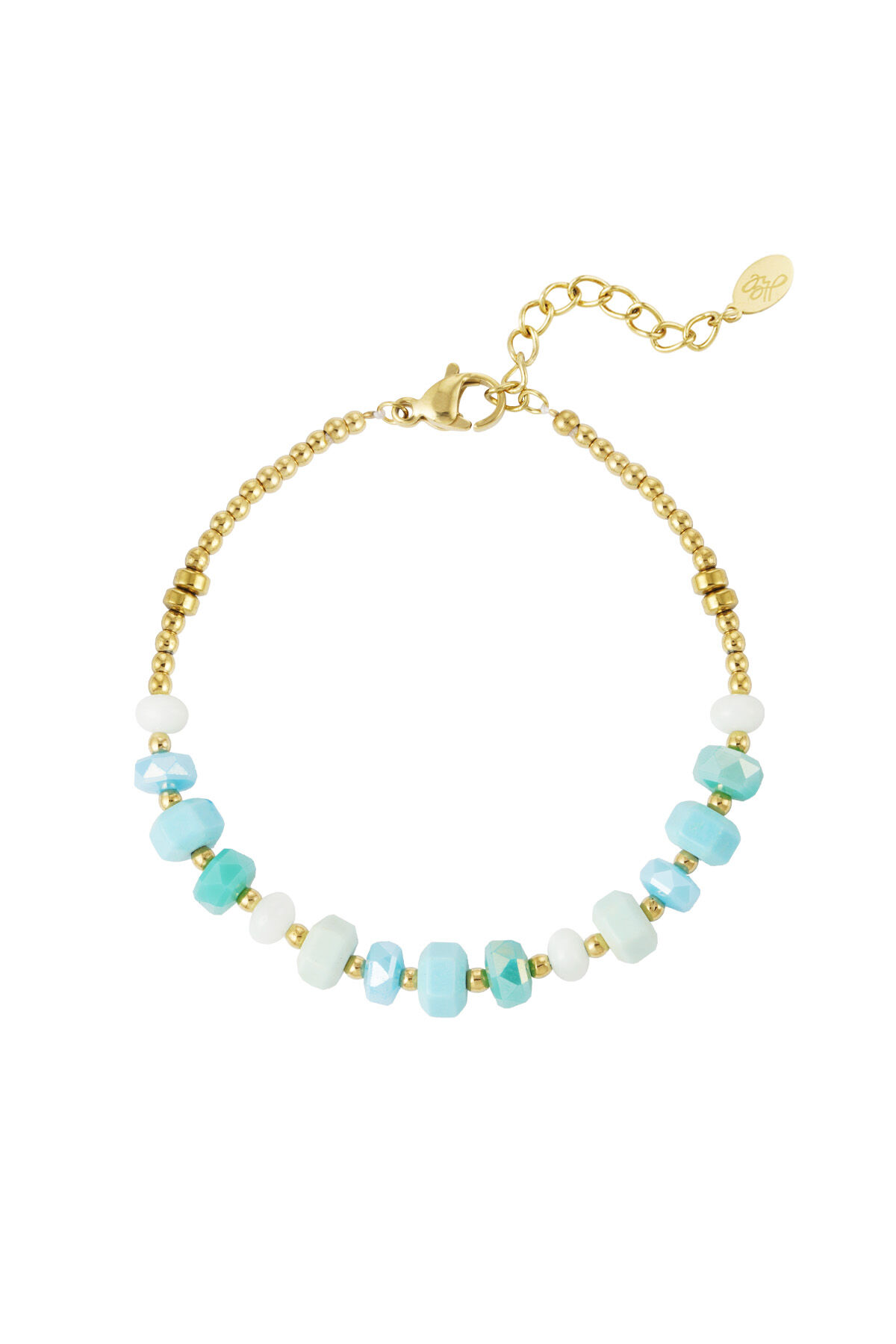Armband bunt wickeln - rosa/Goldfarbe