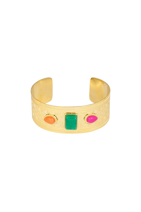 Böhmisches ruhiges Armband – Goldfarbe - Goldfarbefarbe 2