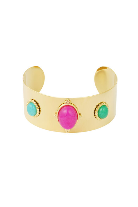 Böhmisches Mellow-Armband – Goldfarbe - Goldfarbefarbe 2