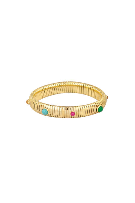 Böhmisches Freigeist-Armband – Goldfarbe - Goldfarbefarbe 2