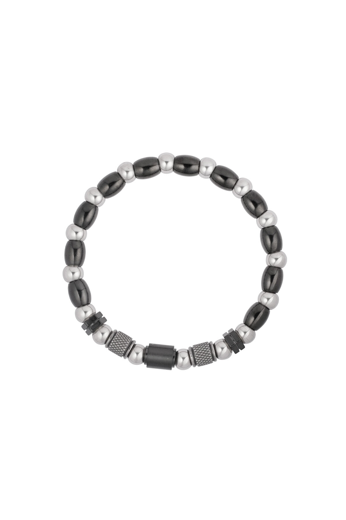 Pulsera de hombre cenit - plata negra Imagen2