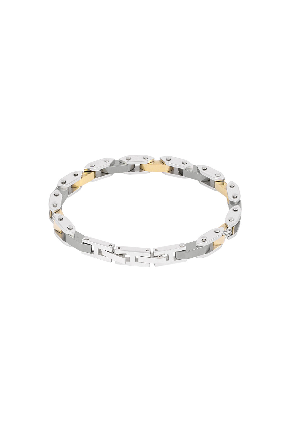 Men's bracelet summit band - silver color gold Picture3