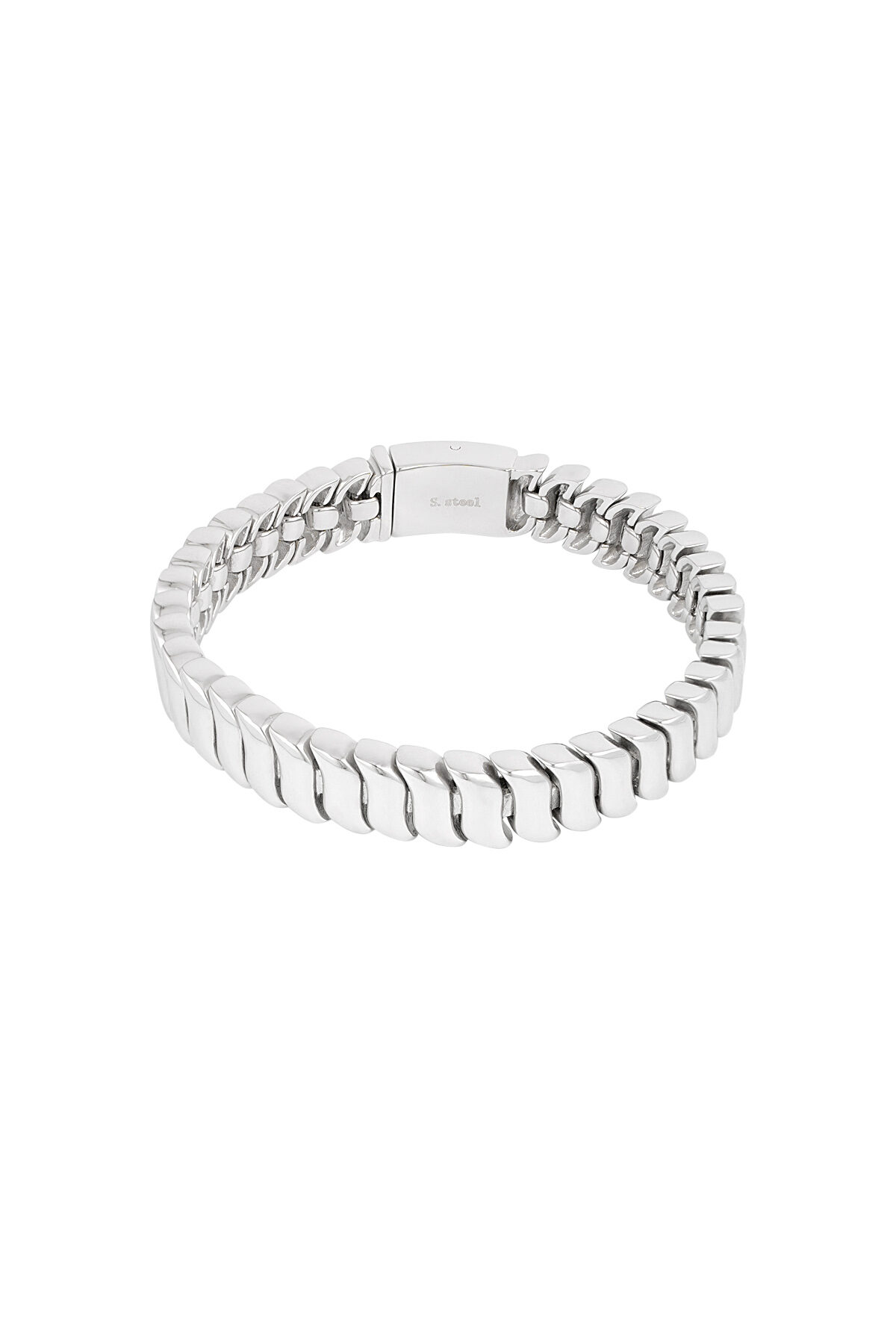 Men's bracelet urban link - Silver Color color 2
