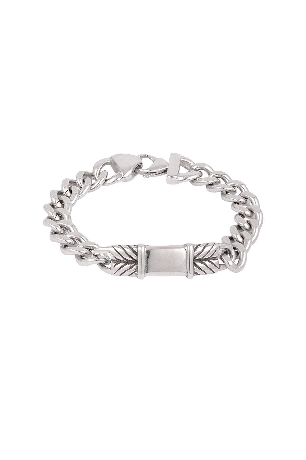 bracciale da uomo con chiusura in titanio