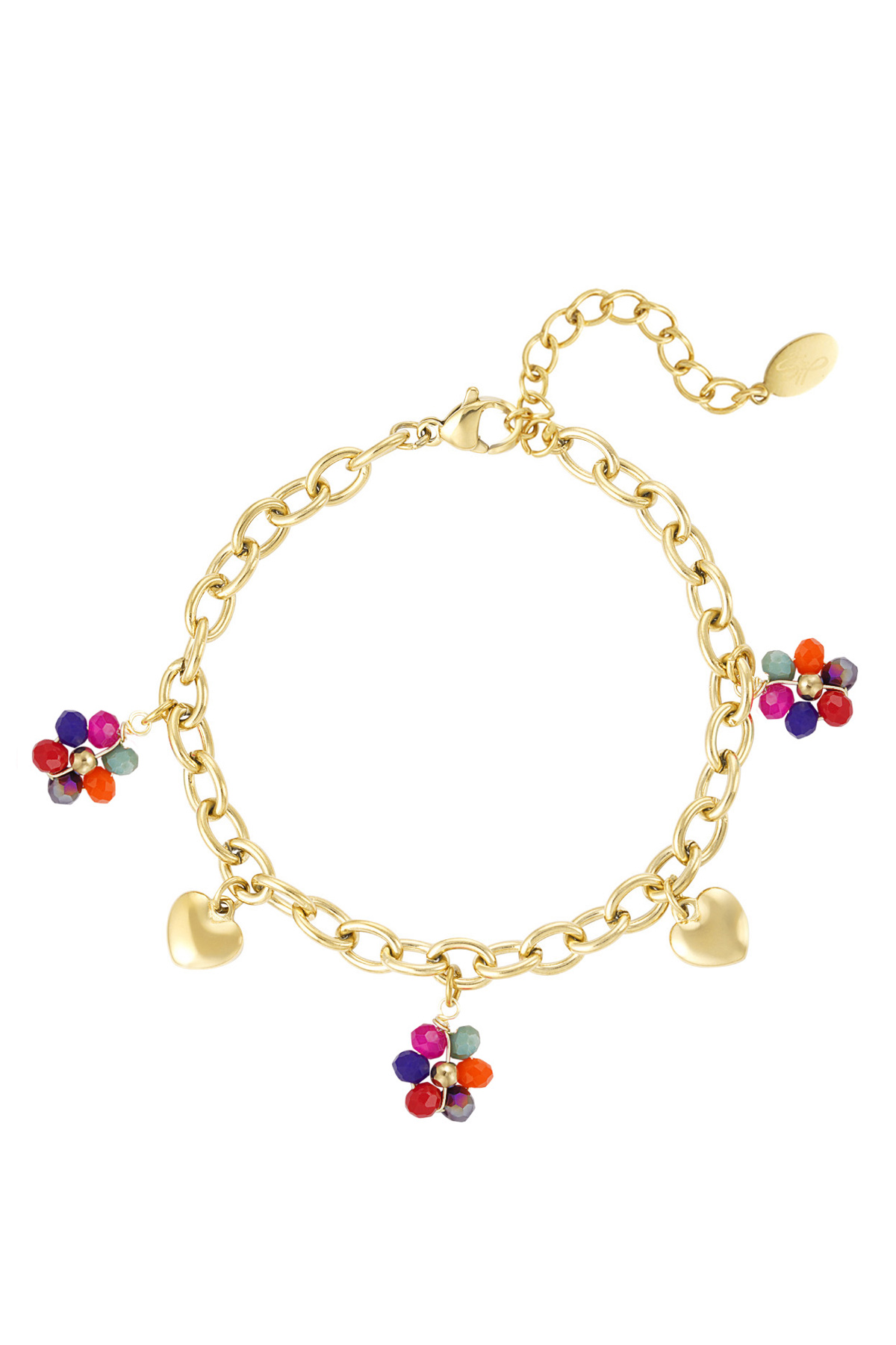 bracciale con ciondoli colorati h5 