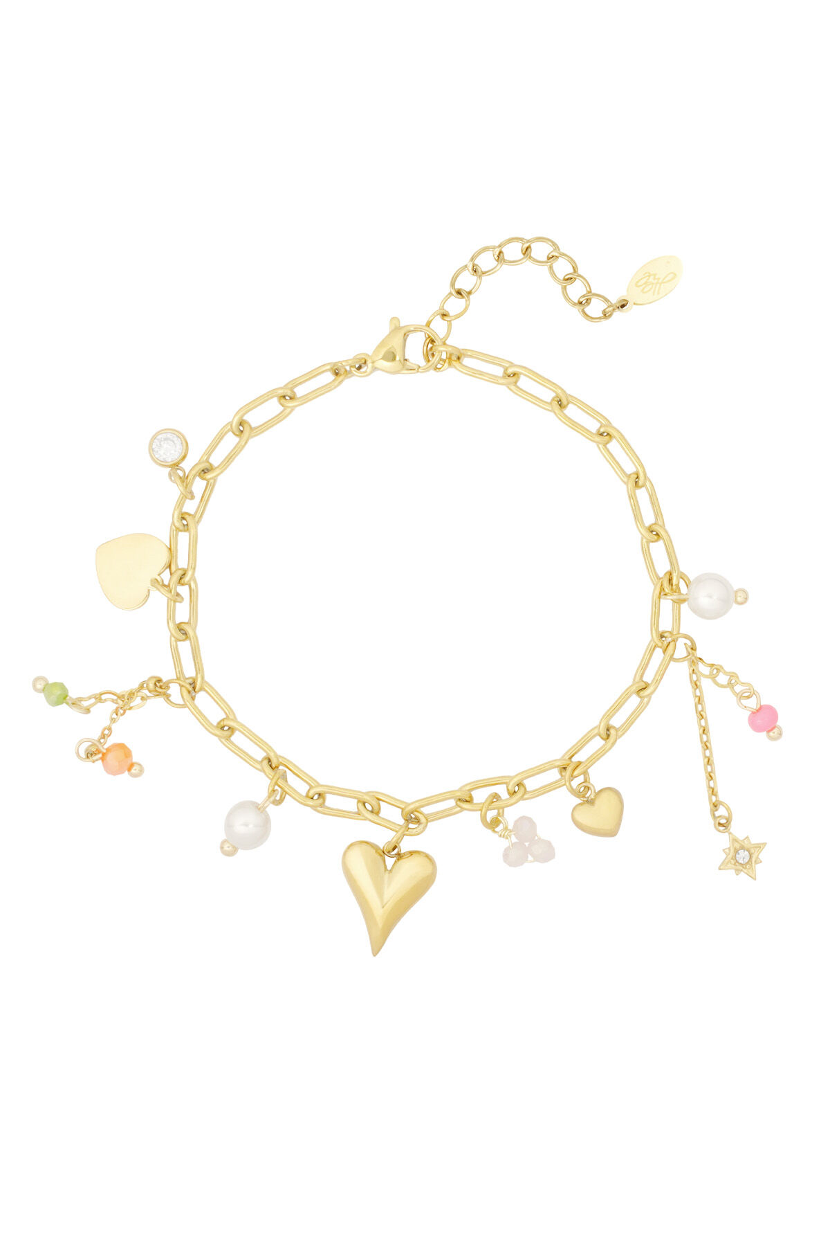 bracciale con ciondoli amore colore h5