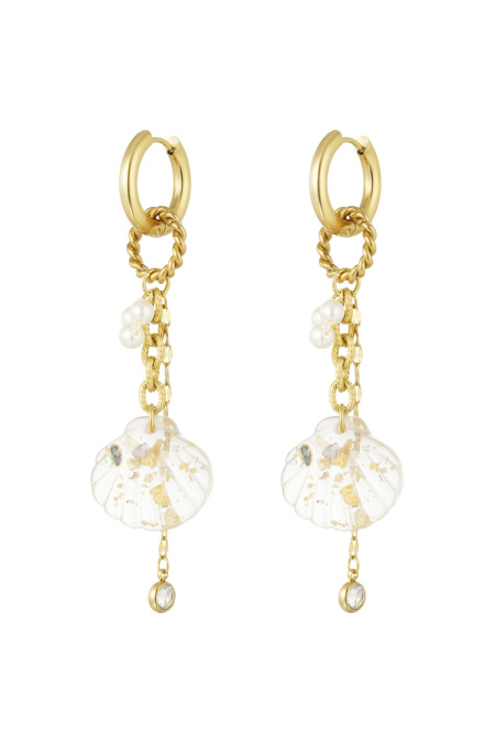 Shell Earrings With Charms