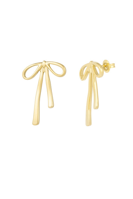 ear studs hanging bow