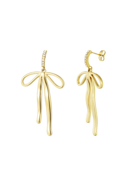 diamond bow earrings