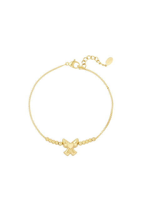 cute bow with beads bracelet
