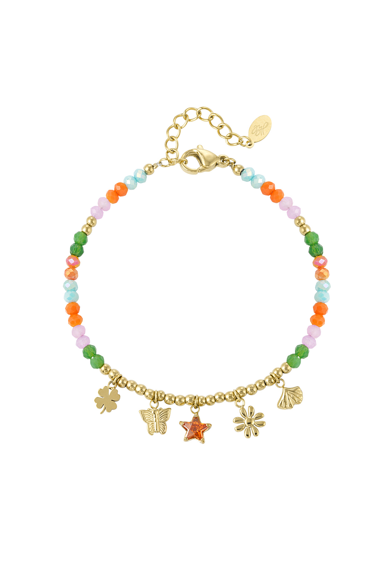 Bracciale colorato natura neutra - multi 