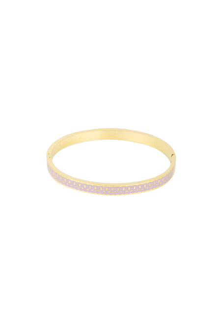 Farbiges Armreif-Armband - flieder 2