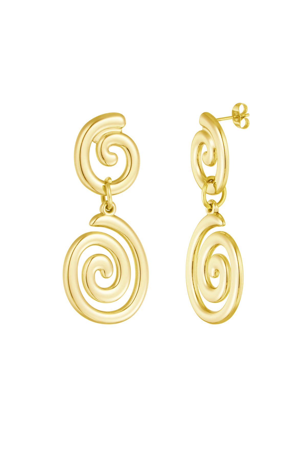 earrings swirly wave