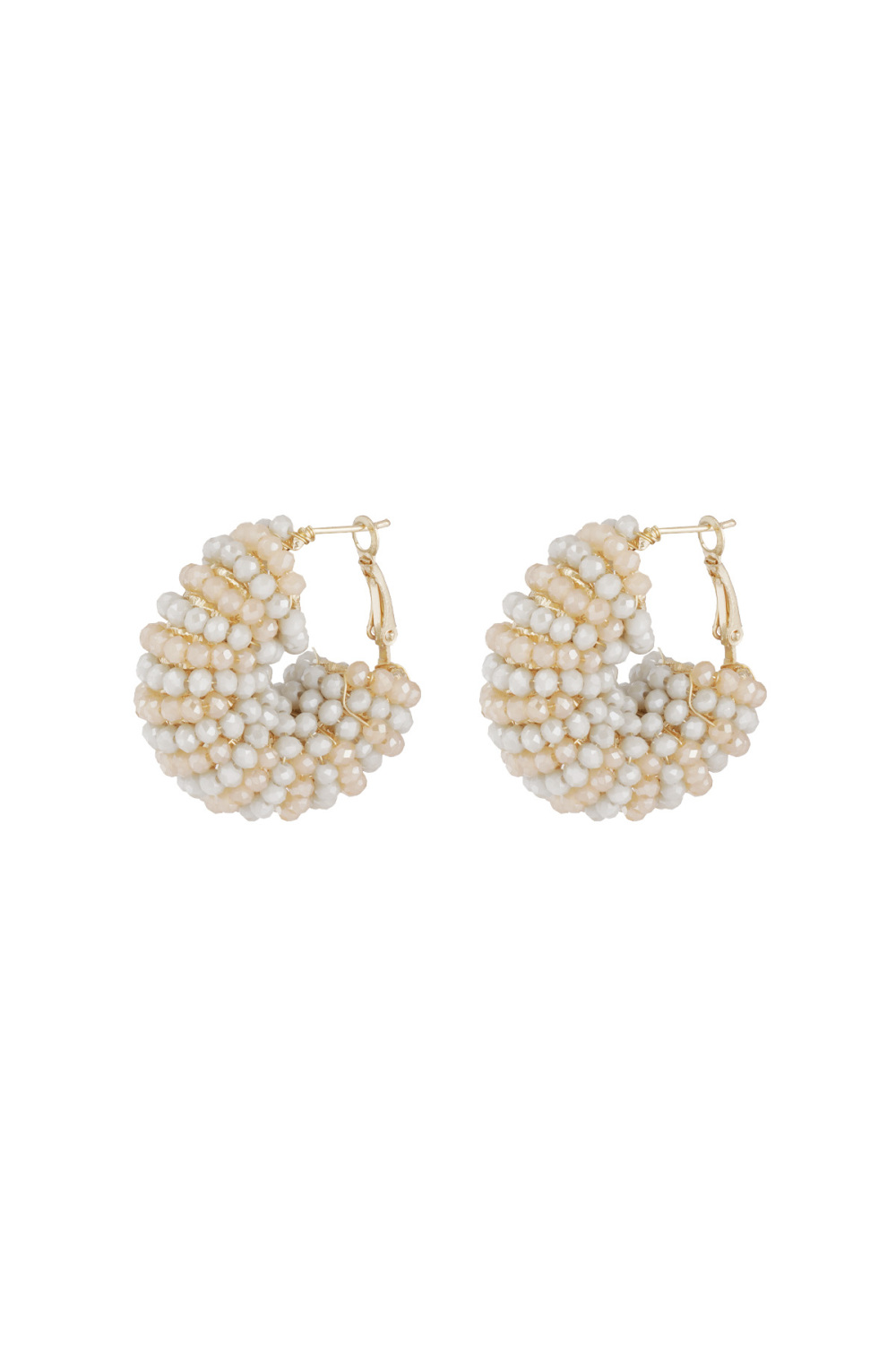 Pendientes Happy Beads - Negro Y Gris 