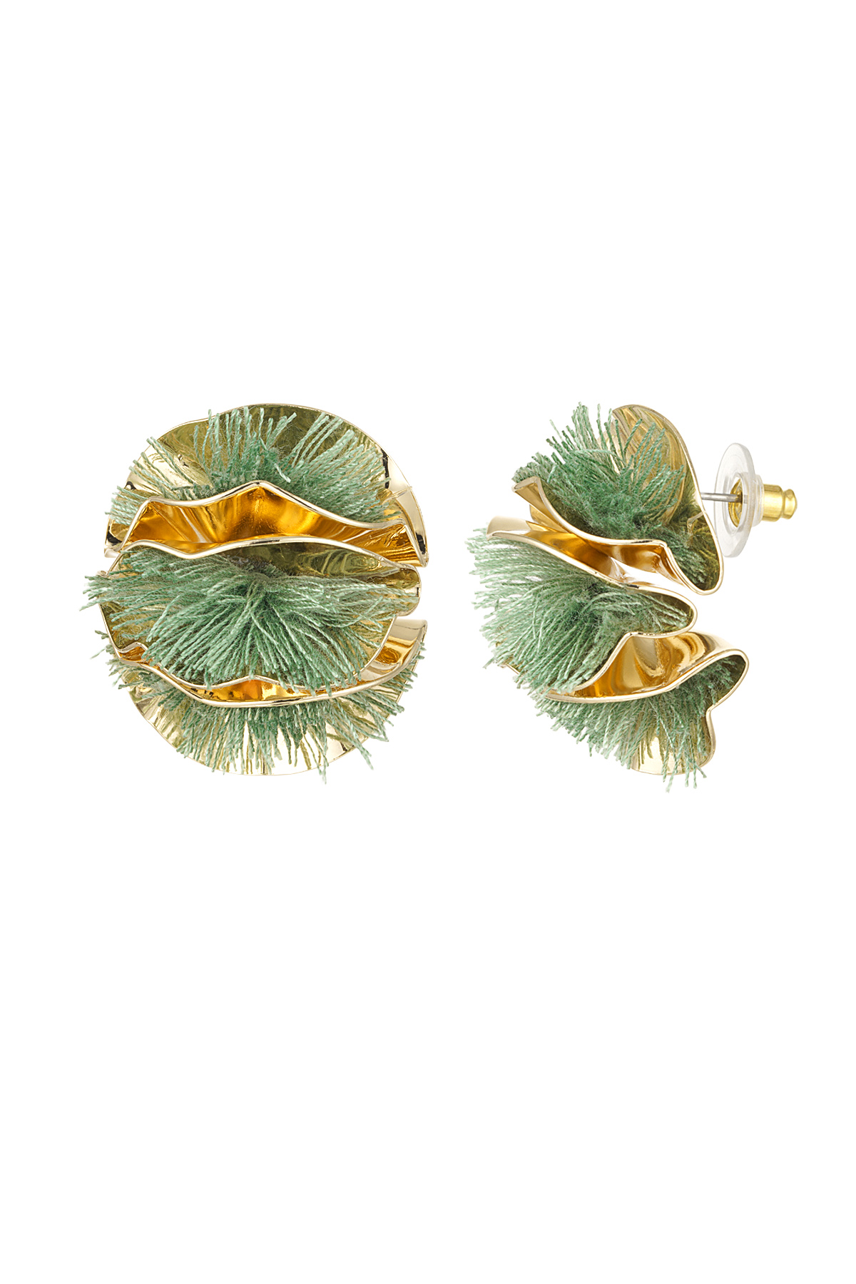 Bunte Blumen Statement Ohrringe h5 