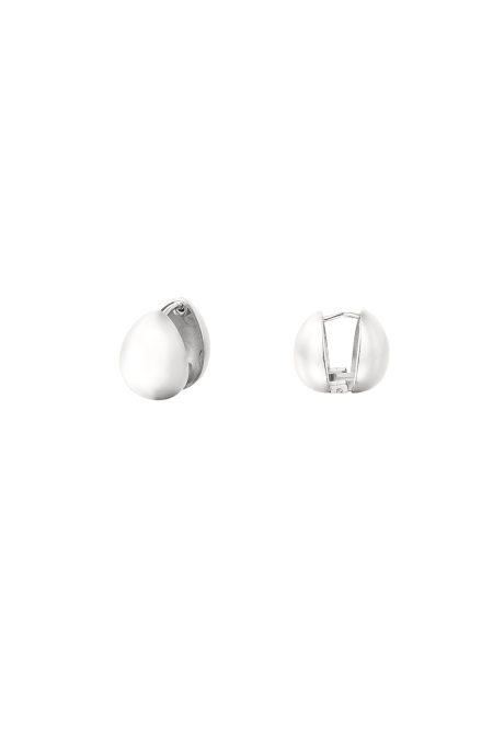 Earrings Drop Shape - Silver Color Color